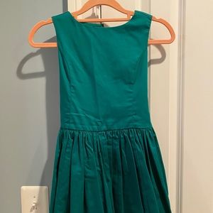 EUC Crewcuts ribbon-tie party dress in sateen